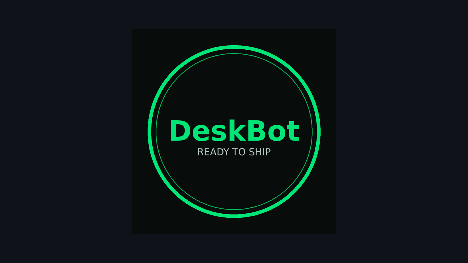DeskBot app hero image showing the trading bot product